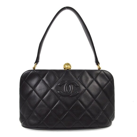 Chanel Black Lambskin Handbag KQ00068 - Picture 1 of 6